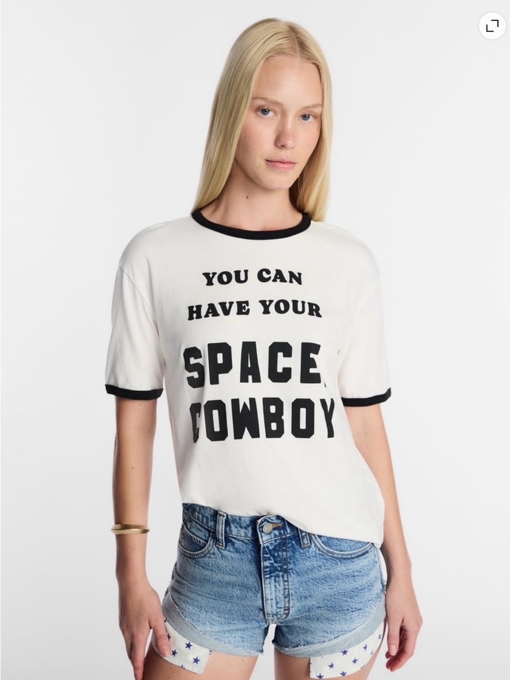 You Can Have Your Space, Cowboy Ringer T Shirt Kacey Musgraves Attitude M/L - Picture 4 of 5